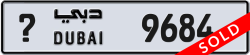 Plate number Dubai 9684 code ? For sale
